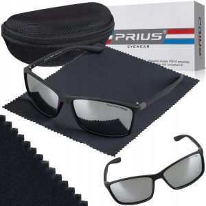 OKULARY PRZECIWSŁONECZNE POLARYZACYJNE PRIUS UV400 ROWEROWE SPORTOWE Z ETUI