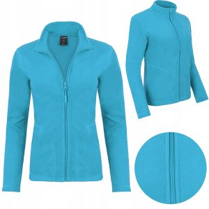 BLUZA POLAROWA DAMSKA ROZPINANA CIEPŁA POLAR DRESOWA SPORTOWA NIEBIESKI XXL
